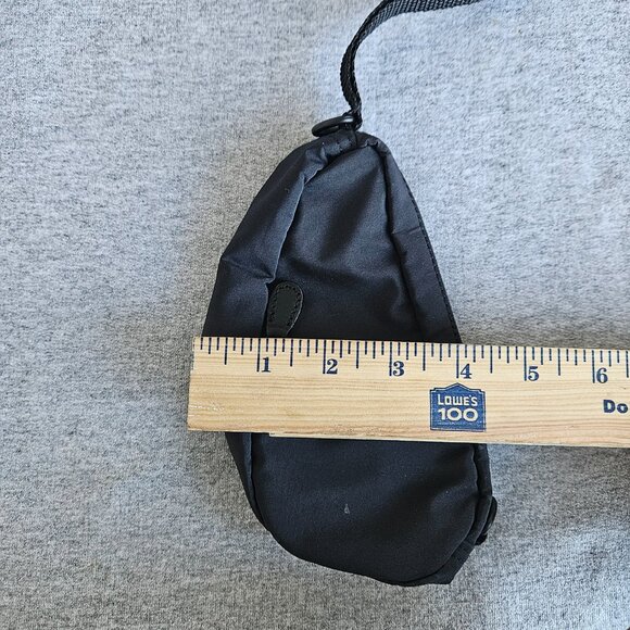 LL Bean Sling Bag Womens Small Y2K Lightweight Travel Pouch Wristlet Vintage Blk - Picture 4 of 7